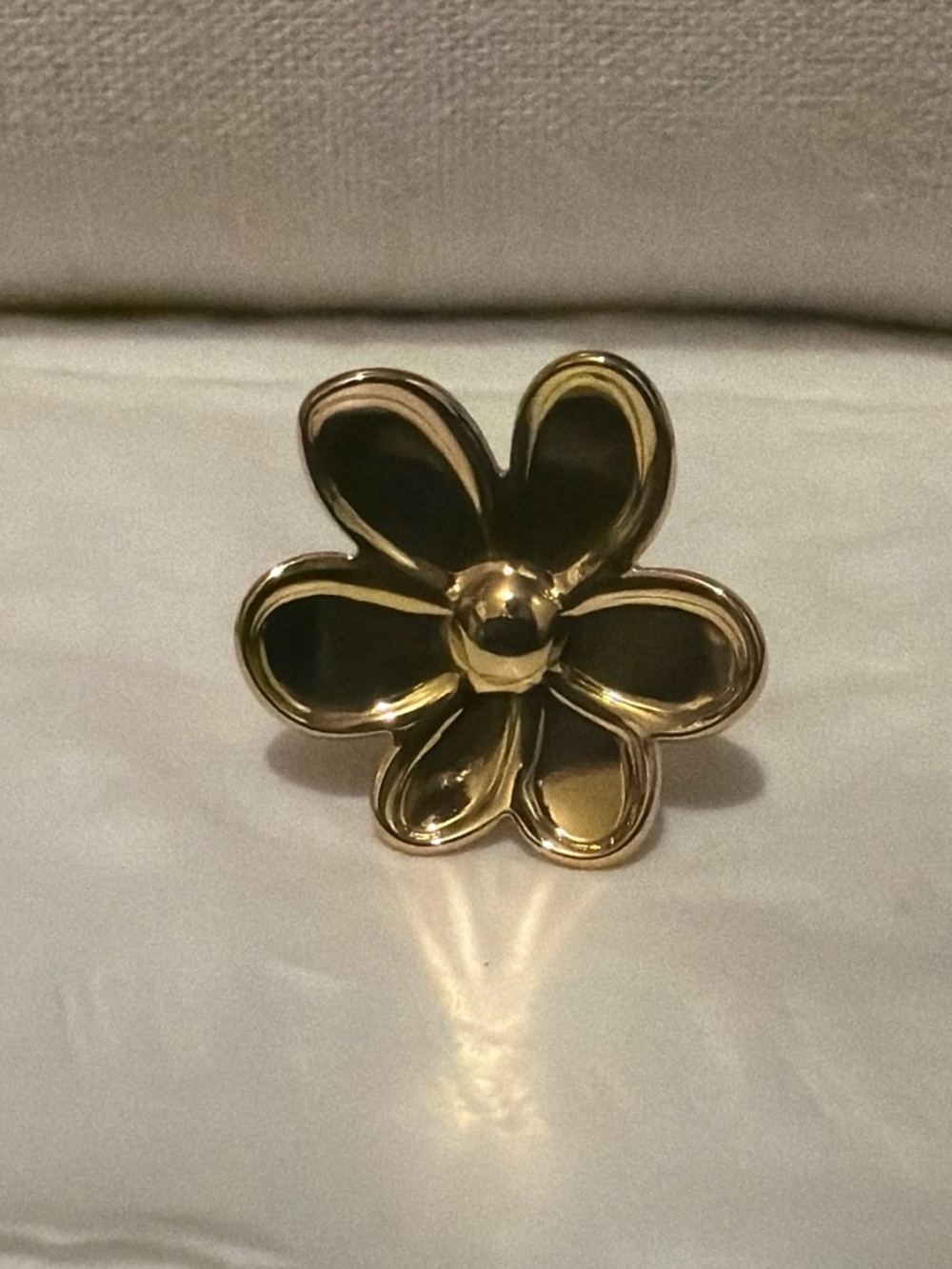 Gold Flower Statement Ring - Women Jewelry
